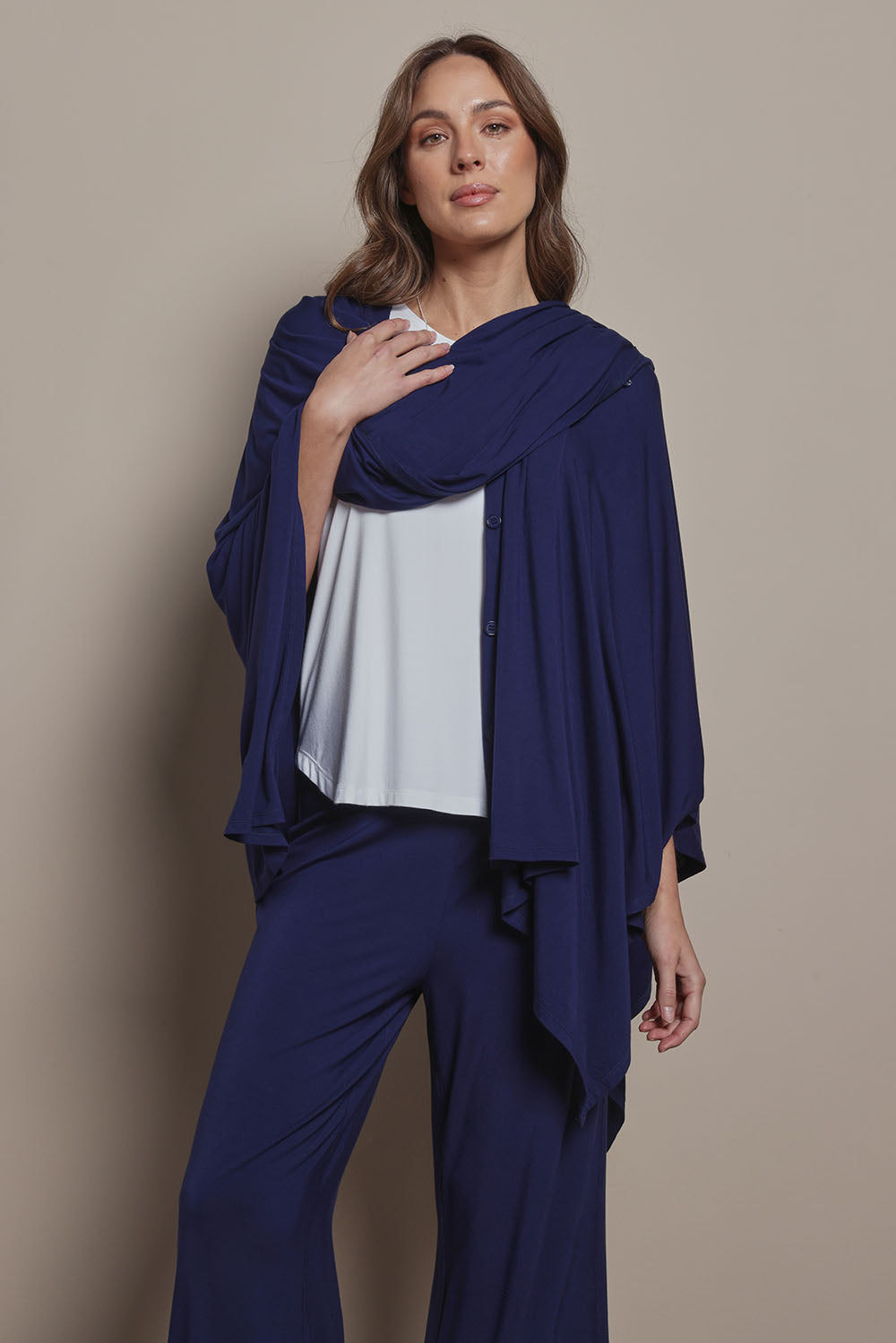 Preloved The Pack & Go Luxe Bamboo Shrug - Frenchnavy