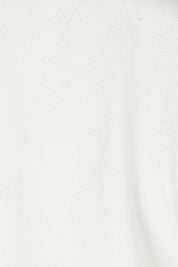 Product shot of The Modal Blend Mockturtle Vest in colour White (White), detail