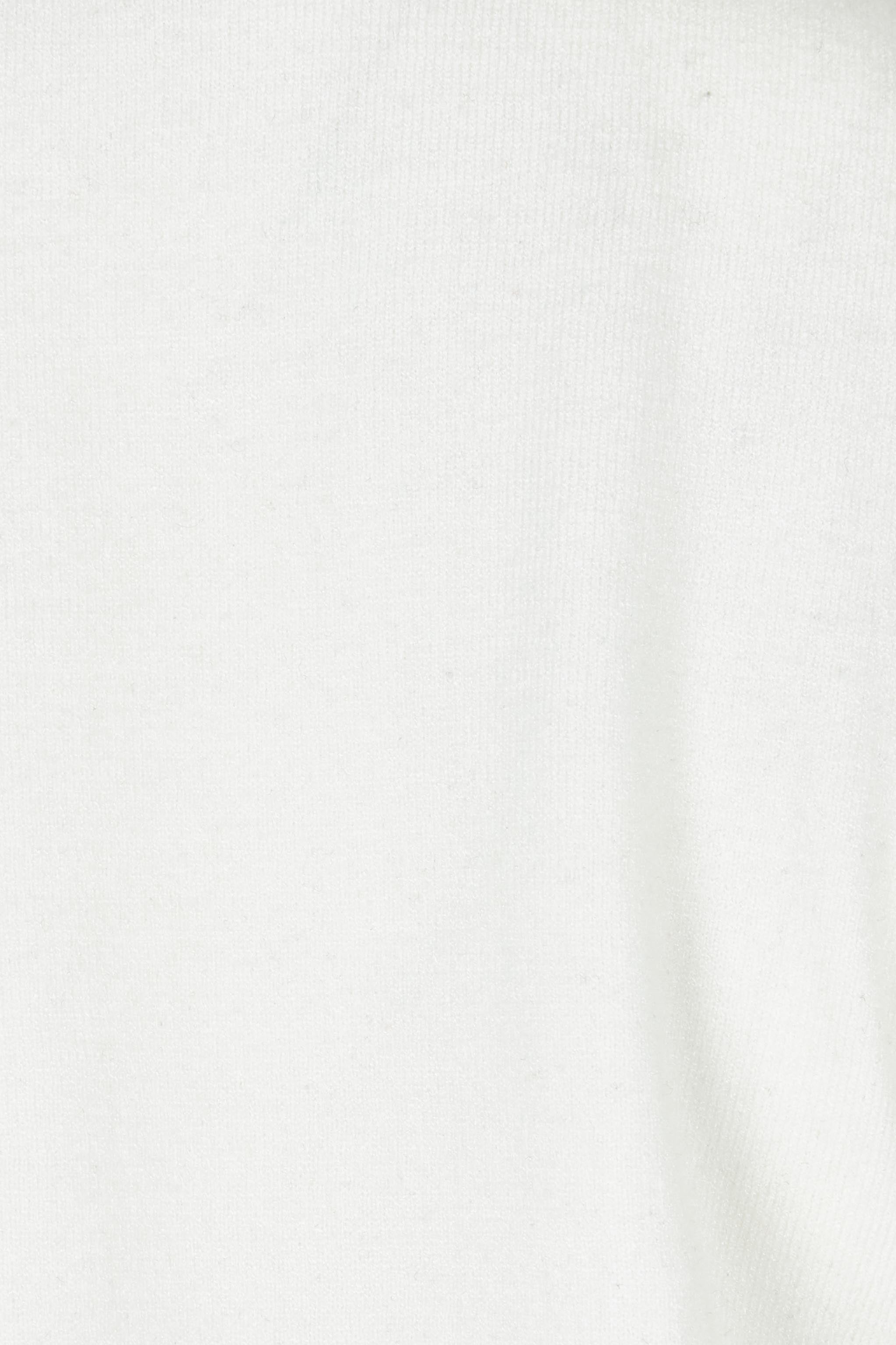 Product shot of The Modal Blend Mockturtle Vest in colour White (White), detail