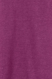 Product shot of The Classic Long Sleeve Tee in colour Plum (Purple), detail
