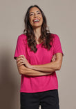 The Classic Cotton Blend Short Sleeve Tee - Blossom