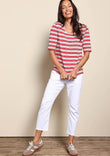 The Pull On Cotton Pant With Drawstring – White