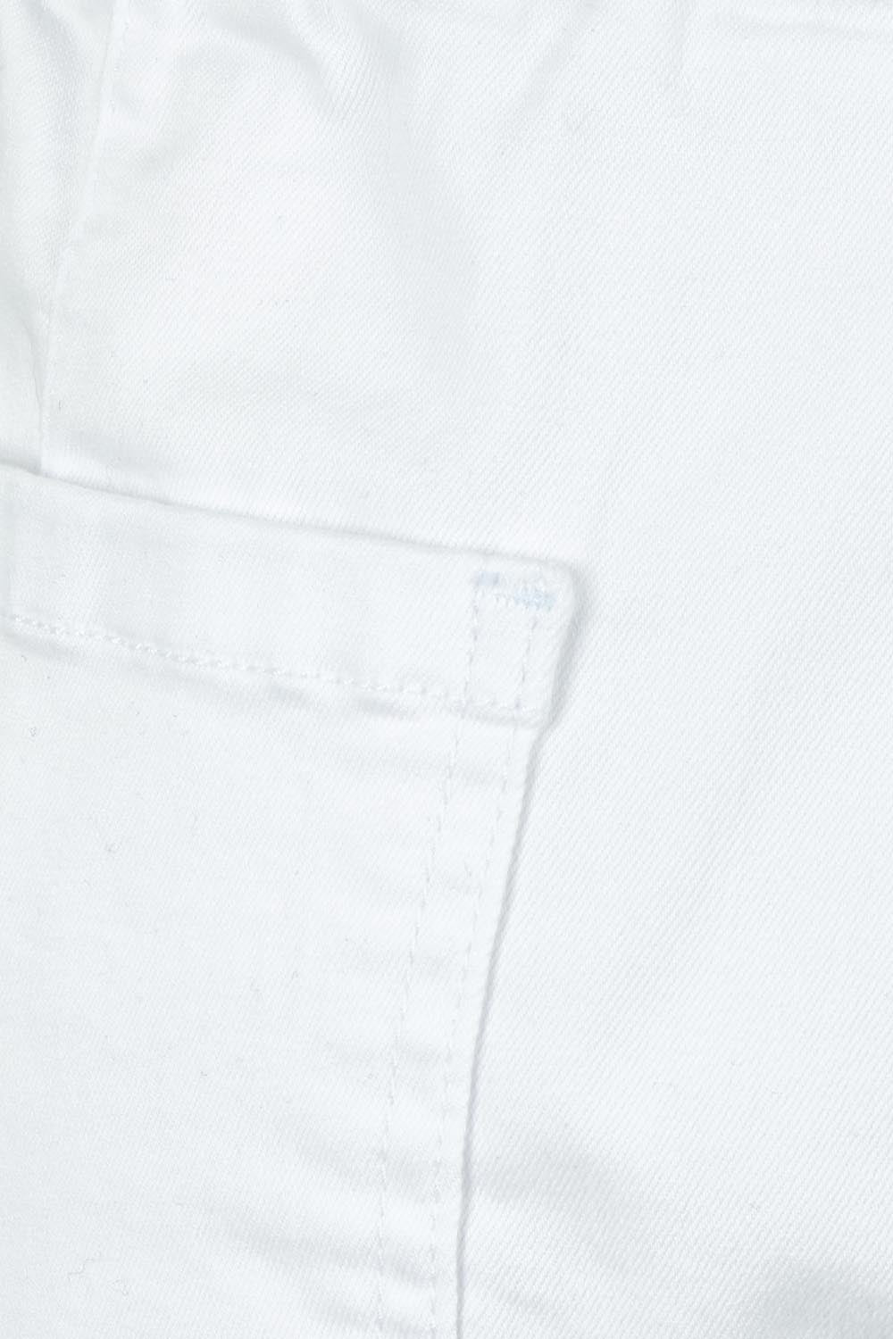 Product shot of The Pull On Cotton Pant With Drawstring in colour White (White), detail