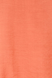 Product shot of the The Popover Cotton Blend Boat Neck Top – Rust in colour Rust, showing detail