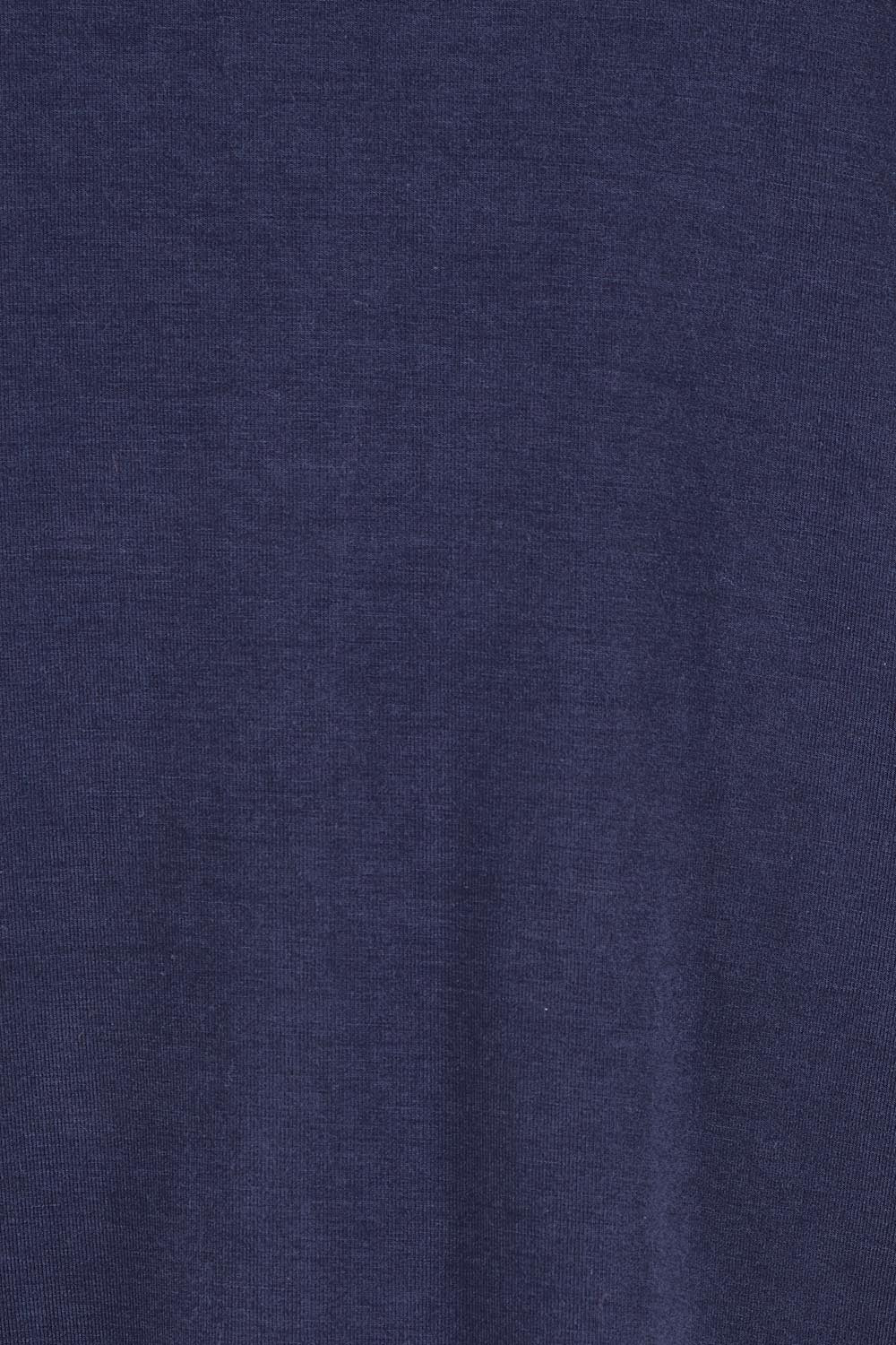 Product shot of The Mix Me Match Me Bamboo Tank in colour Darknavy (Blue), detail