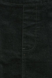 Product shot of The Keepers Cord Pull On Skirt in colour Deepforest (Green), detail