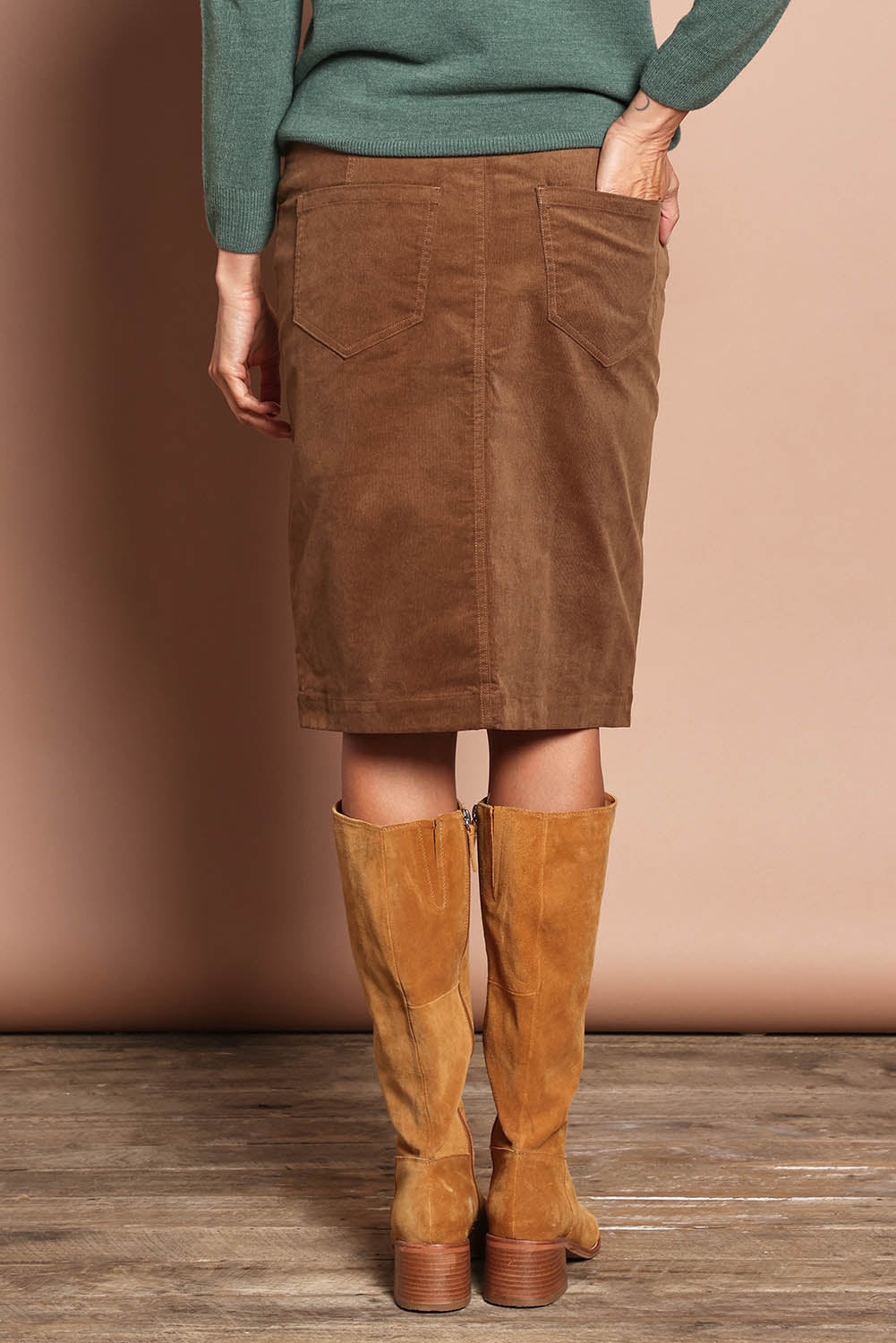 The Keepers Cord Pull On Skirt – Malt