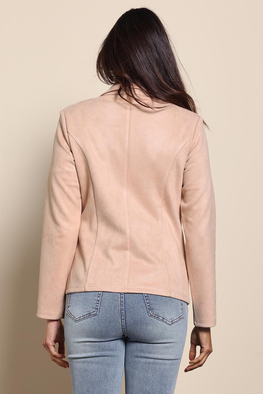 The Luxe Faux Suede Blazer – Baci