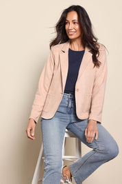 The Luxe Faux Suede Blazer – Baci