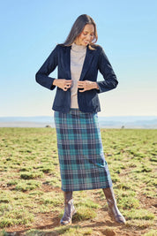 The Luxe Faux Suede Blazer – Navy