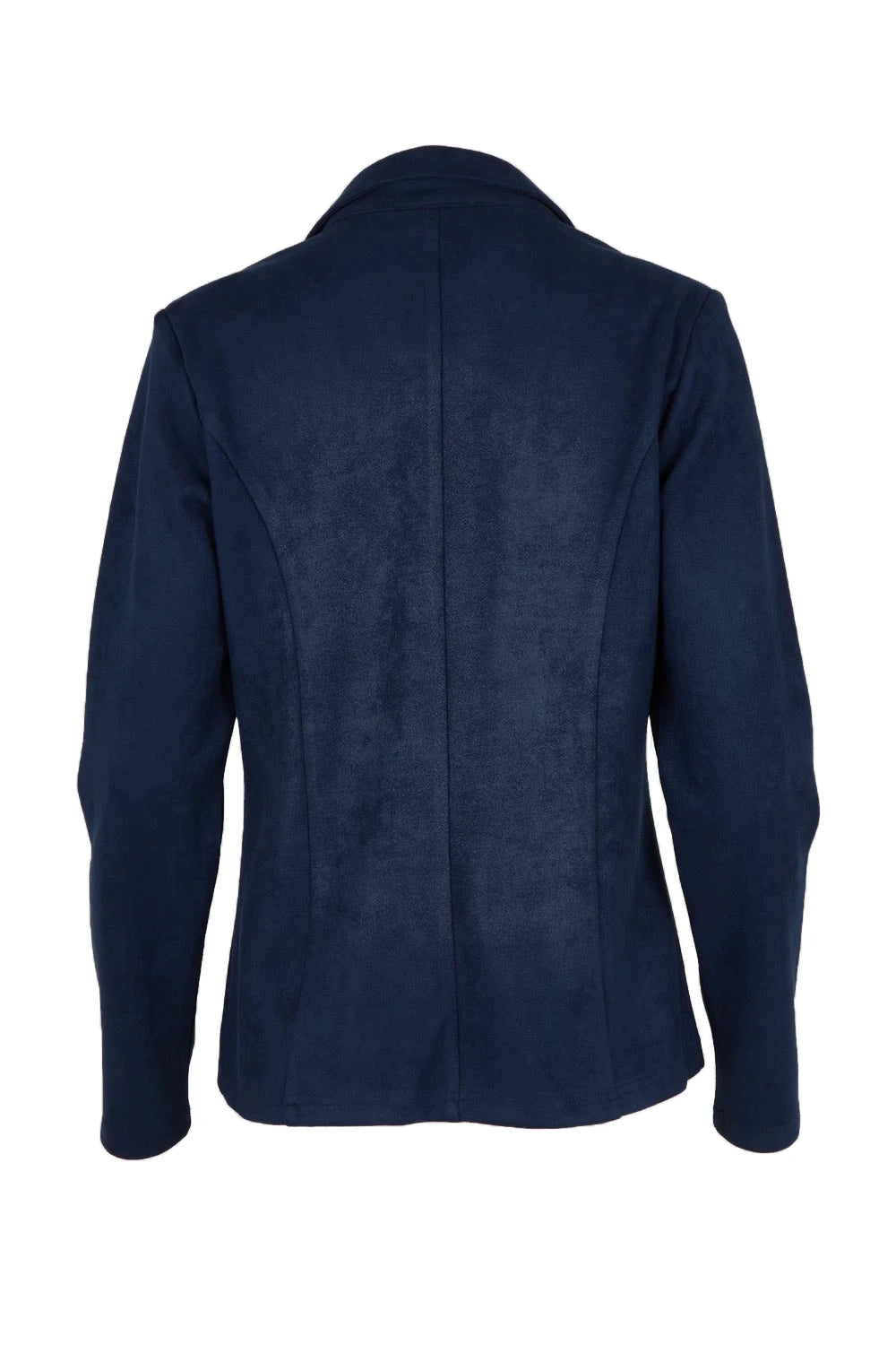 The Luxe Faux Suede Blazer – Navy