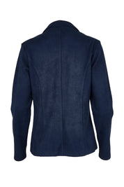 The Luxe Faux Suede Blazer – Navy