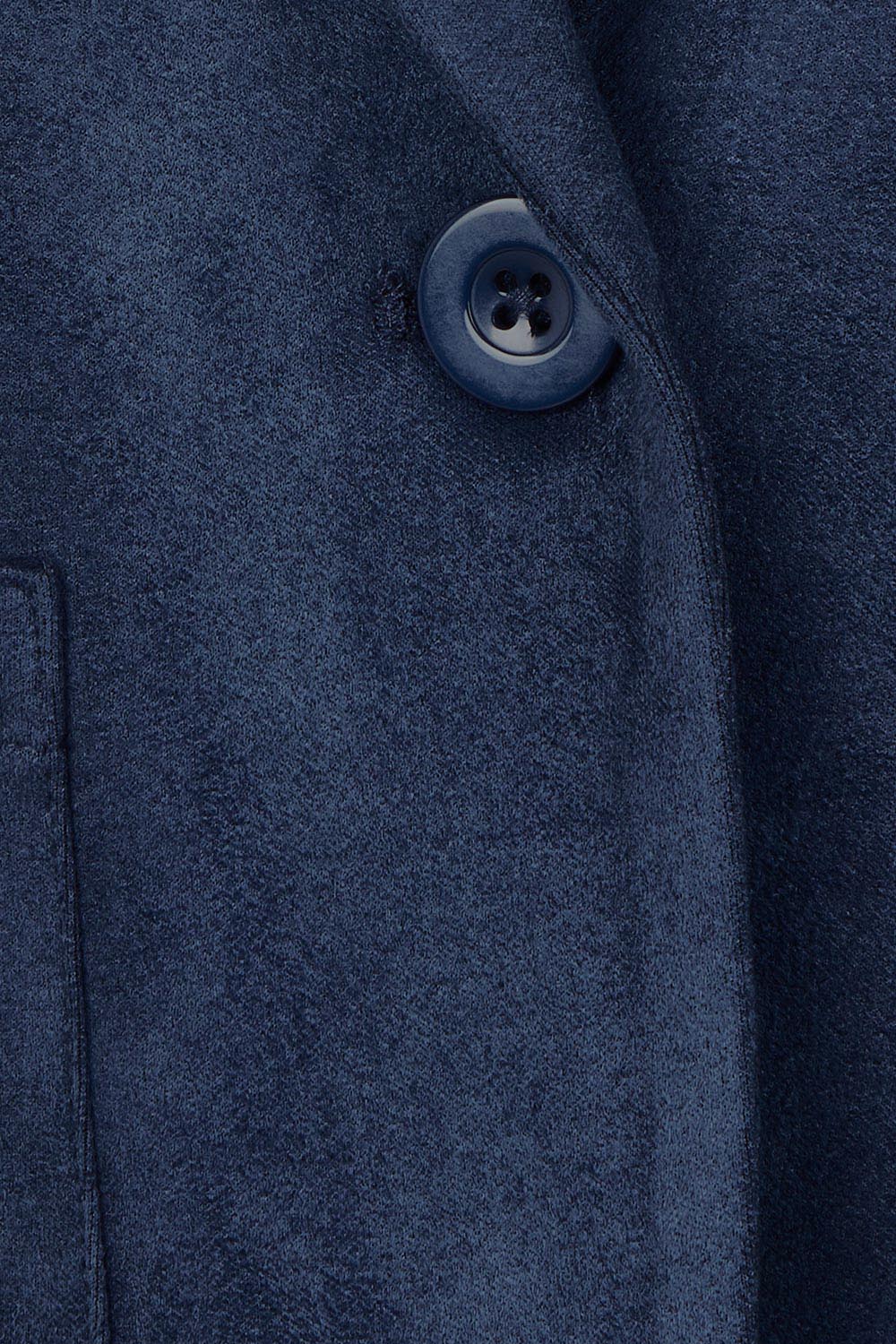 The Luxe Faux Suede Blazer – Navy