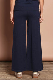 The Travel Anti Pilling Wide Leg Pant – Navy