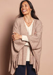 The Travel Anti Pilling 3 Way Poncho – Oatmeal