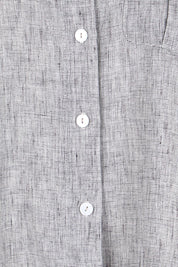 Product shot of the The Easy Wear Shirt  - Graphite in colour Graphite, showing detail