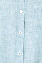 Product shot of the The Easy Wear Shirt  - Mint in colour Mint, showing detail