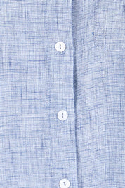 Product shot of the The Easy Wear Shirt  - Navy in colour Navy, showing detail