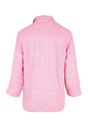 Product shot of the The Easy Wear Shirt  - Rose in colour Rose, from the back