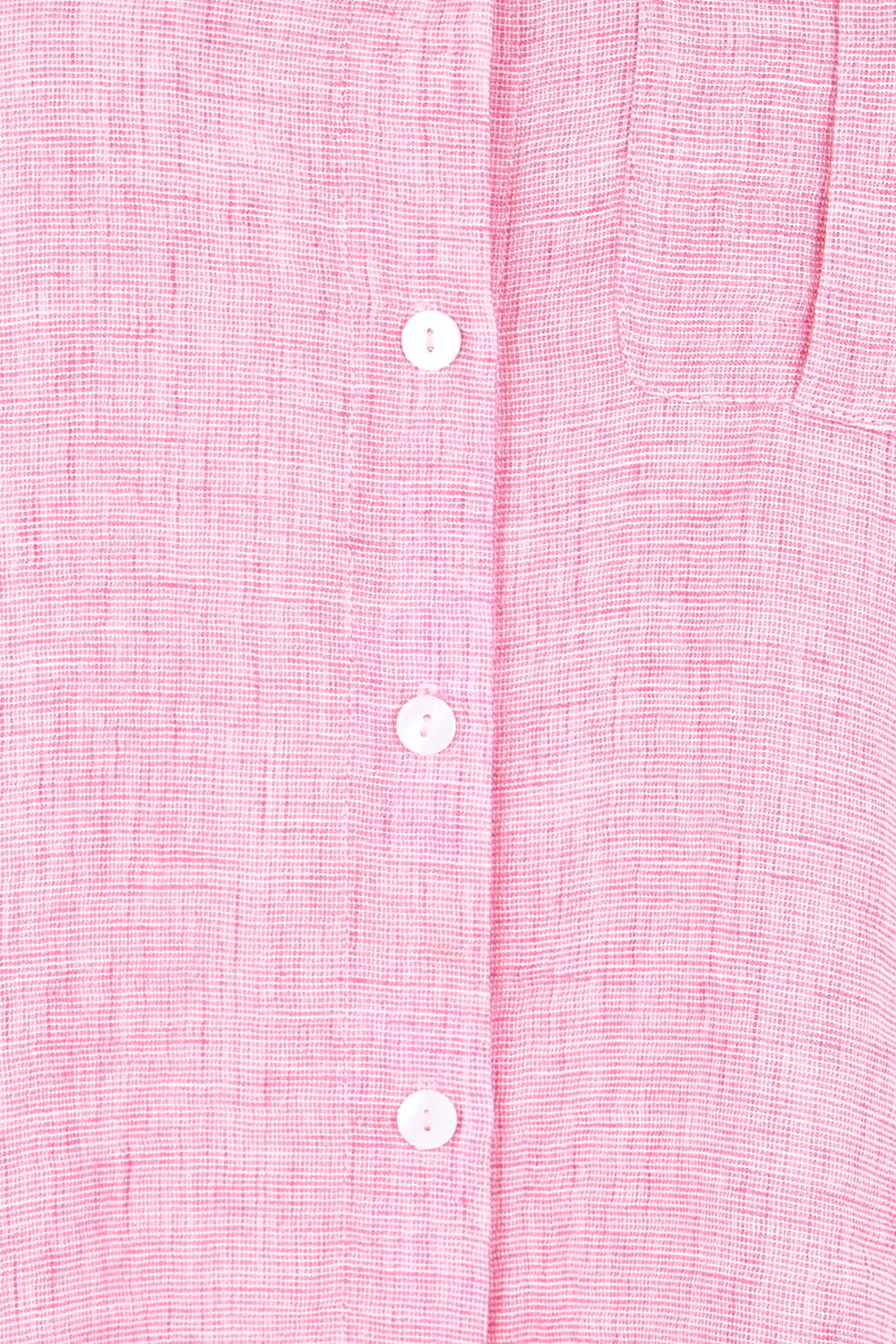 Product shot of the The Easy Wear Shirt  - Rose in colour Rose, showing detail