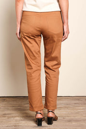 The Teachers Cotton Pant With Pockets – Rust