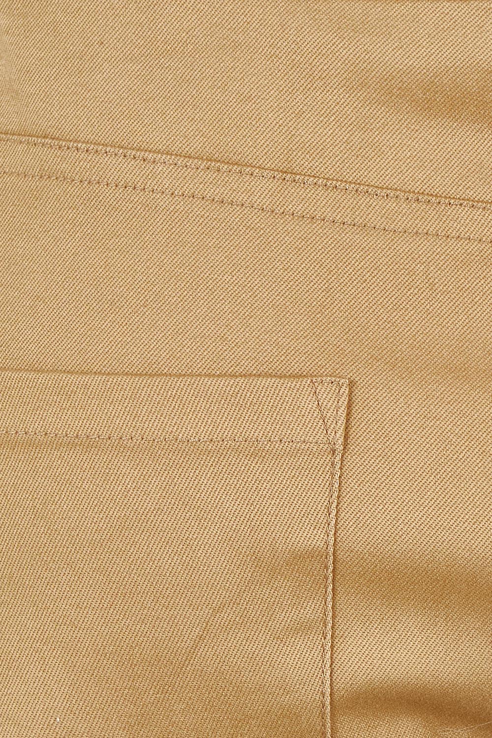 Product shot of The Teachers Cotton Pant With Pockets in colour Sandstone, detail