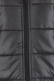 Product shot of The Keepers Puffer Jacket in colour Black (Black), detail