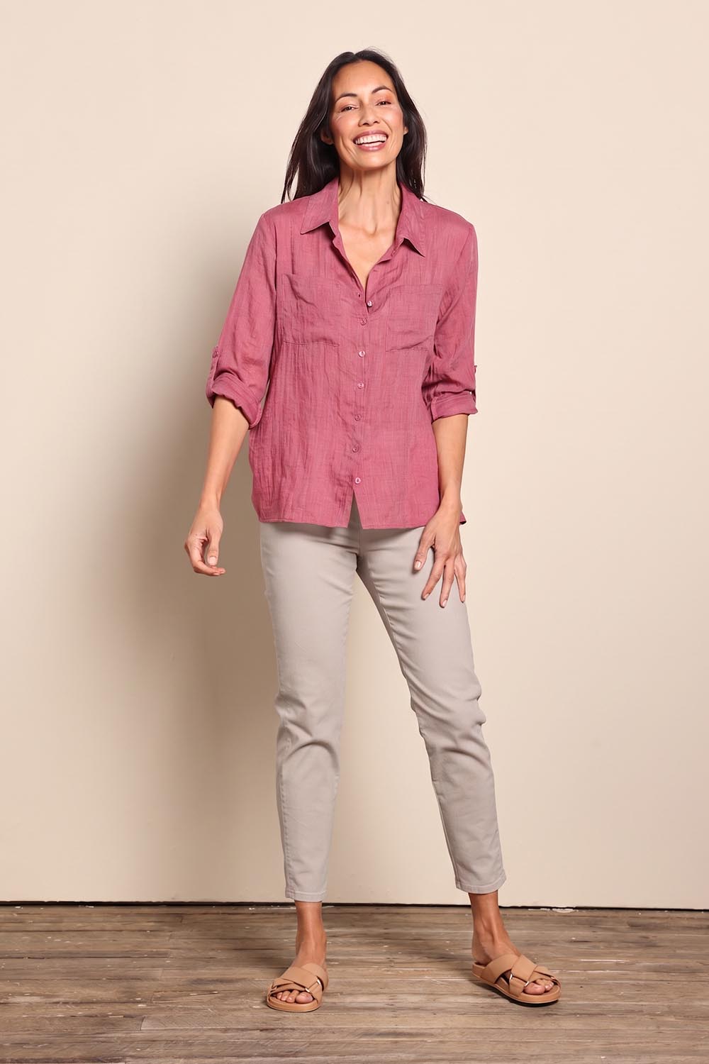 The Cotton Pull On Stretch Comfort Pant – Biscuit