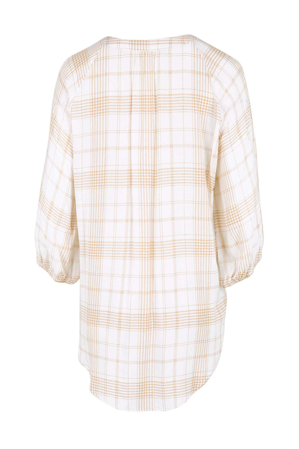 Product shot of the The Every Wear Shirt – Ivorysand in colour Ivorysand, from the back