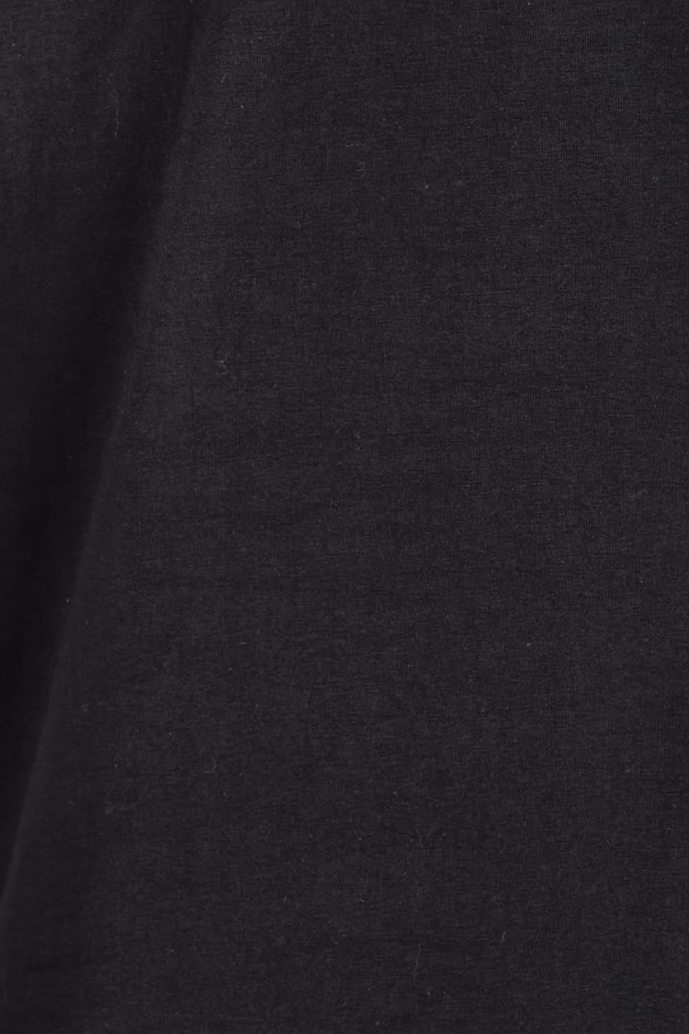 Product shot of the The Keepers Relaxed Fit Tee – Black in colour Black, showing detail