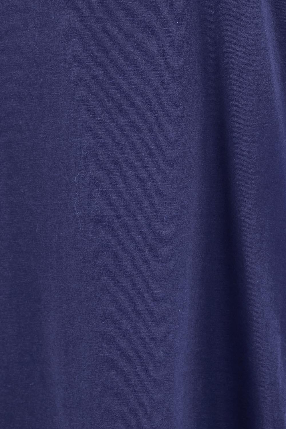 Product shot of the The Keepers Relaxed Fit Tee – Navy in colour Navy, showing detail