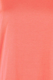 Product shot of the The Keepers Relaxed Fit Tee – Papaya in colour Papaya, showing detail