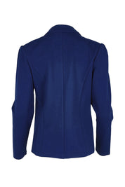 Product shot of the The Ponte Blazer – Aztecblue in colour Aztecblue, from the back