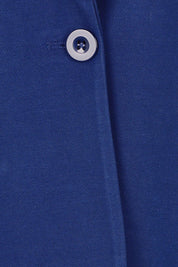 Product shot of the The Ponte Blazer – Aztecblue in colour Aztecblue, showing detail