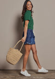 The Weekender Chambray Short - Mediumblue