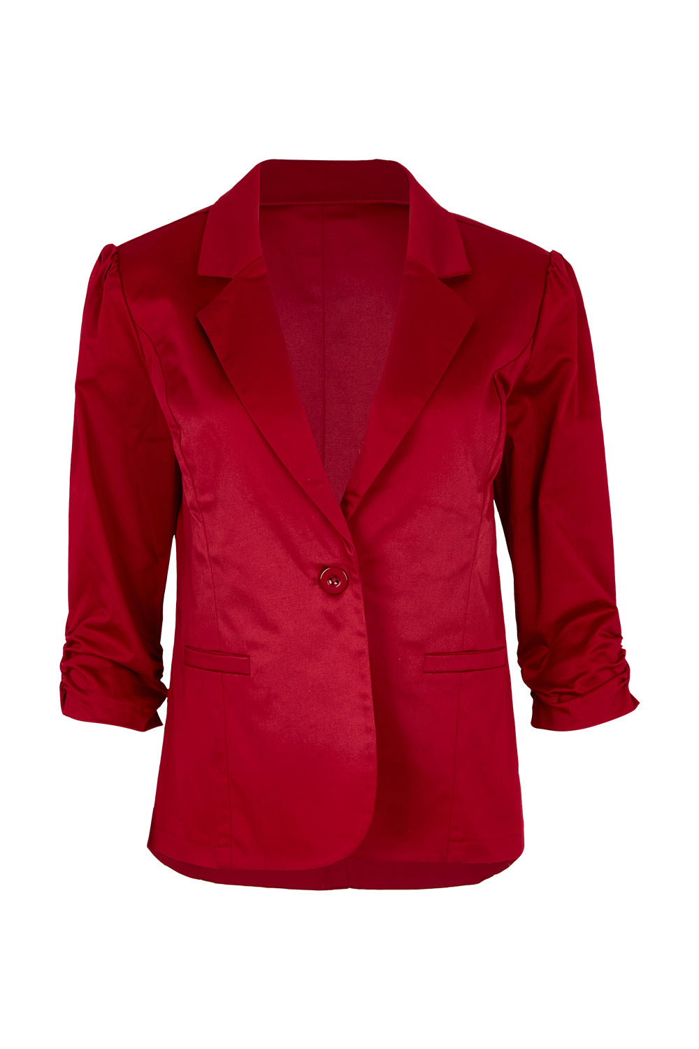 Product shot of The Everyday Blazer in colour Cherryred (Red), from the front