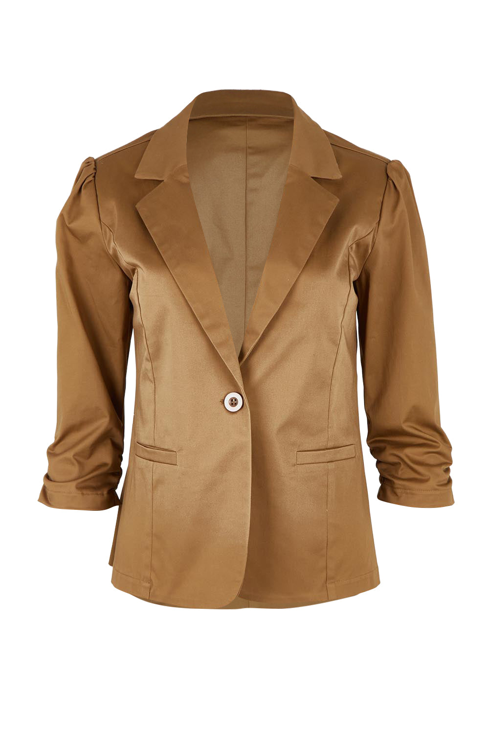 Product shot of The Everyday Blazer in colour Donut, from the front