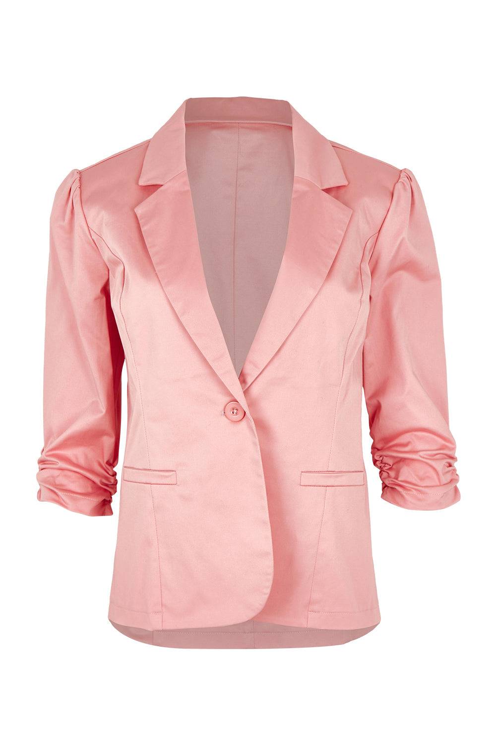 Product shot of The Everyday Blazer in colour Pinkrose (Pink), from the front