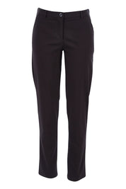 Product shot of The Slim Cut Stretch Pant in colour Black (Black), from the front