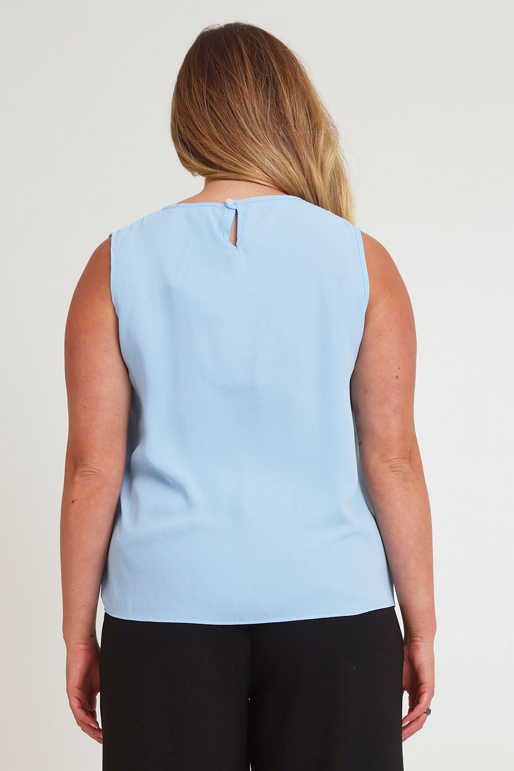Preloved The Asymmetrical Tank Top - Sky