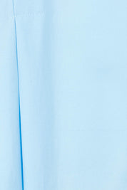 Product shot of The Asymmetrical Tank Top in colour Sky (Blue), detail