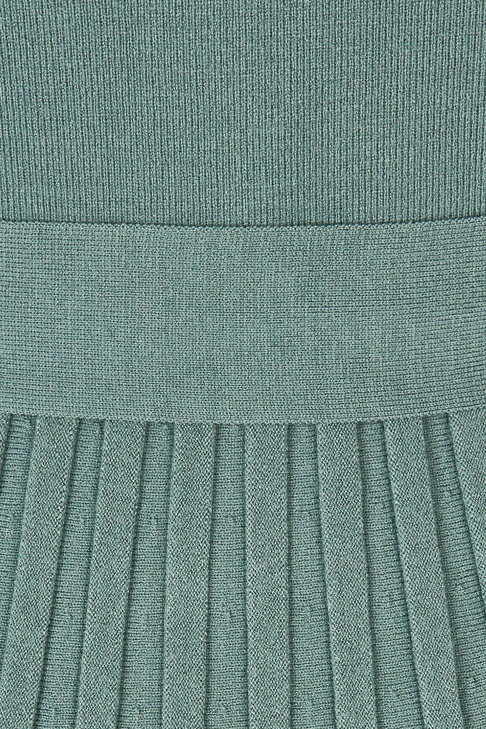 Preloved The Pleated Knit Dress - Sage