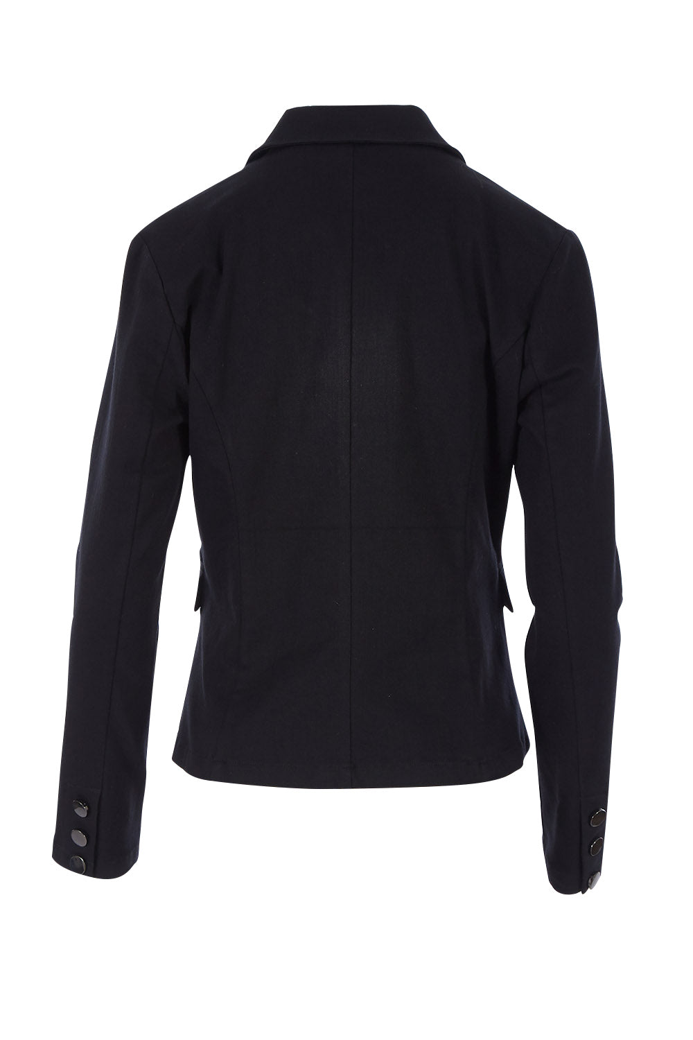 Product shot of The Desire Jacket in colour Black (Black), from the back