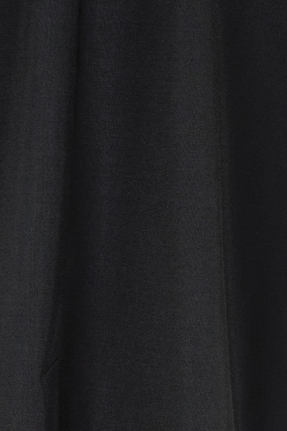 Product shot of the The Modern Shrug – Black in colour Black, showing detail