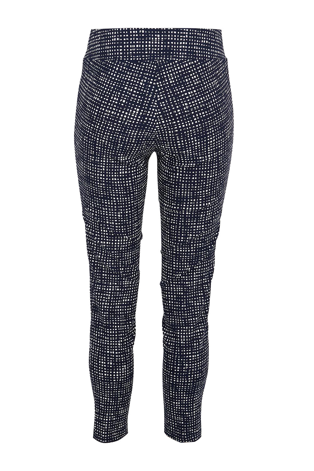 Product shot of the The Printed Stretch Pull On Pant – Matrix in colour Matrix, from the back