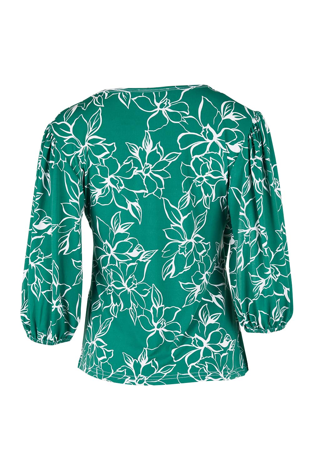 Preloved The Printed Blouson Sleeve Blouse - Floral