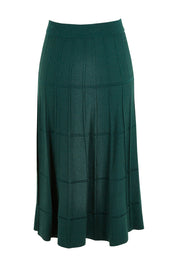 Preloved The Midi Textured Knit Skirt - Tealgreen
