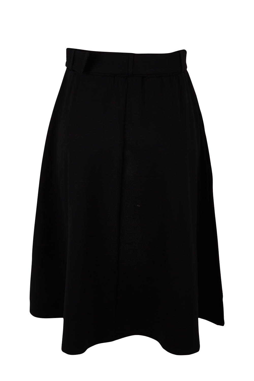 Preloved The Pocket Ponte Flip Skirt With Belt - Black