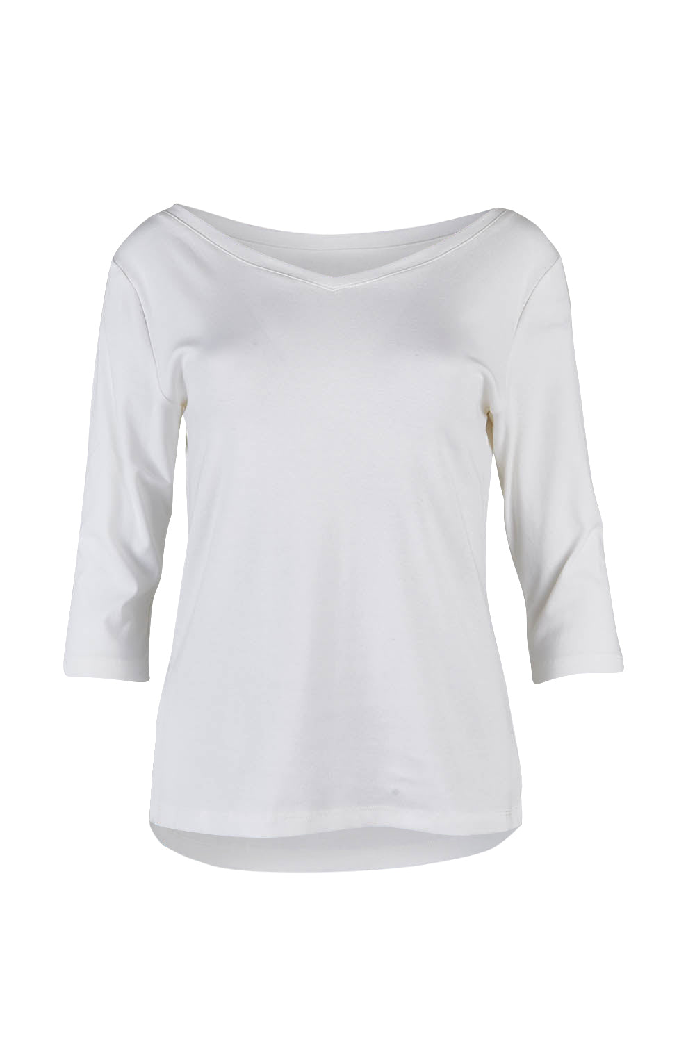 Product shot of The Reversible Cotton Jersey Top in colour White (White), detail