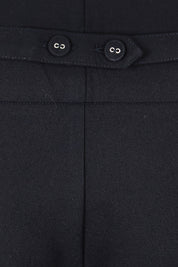 Product shot of The Tailored Pant in colour Ink (Blue), detail